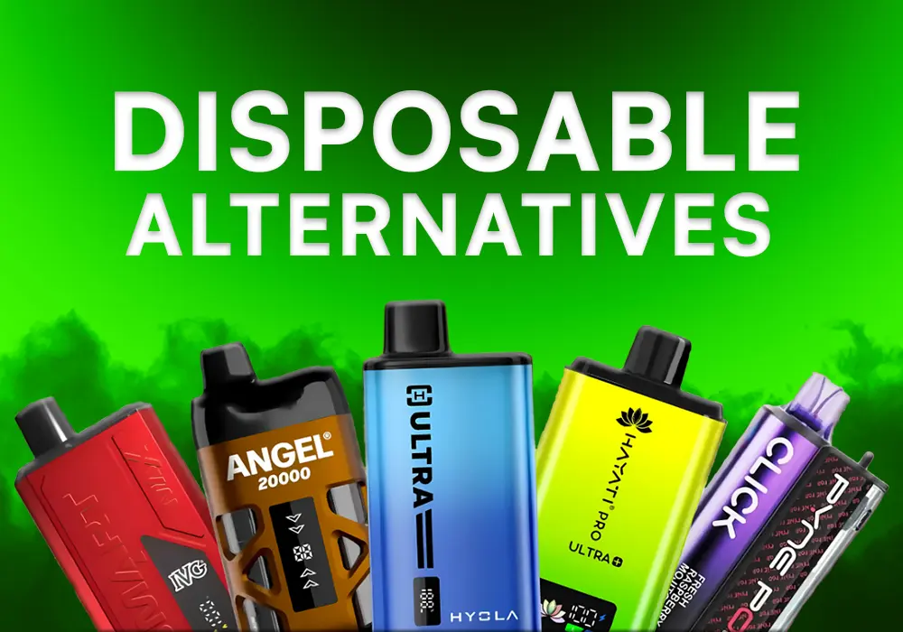 Disposable vape alternatives in the UK – refillable pod kits, vape pens, and e-liquids at Vapora.co.uk