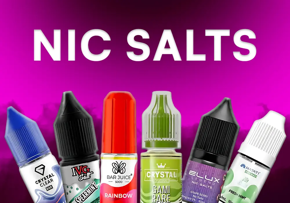 Nicotine salts e-liquids in the UK – smooth throat hit and rich flavours at Vapora.co.uk